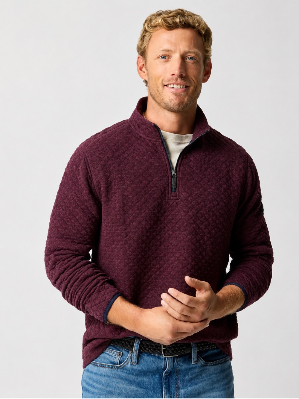 J.Crew Men’s Quarter‑Zip Pullover — NWT
